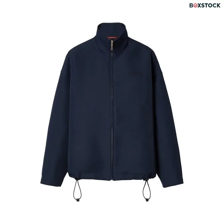 Gucci Acetate Gabardine Bomber Jacket 'Petroleum Blue' Spring/Summer 2024