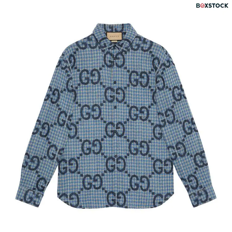 Gucci Check Shirt 'Azure/Blue' Spring/Summer 2024