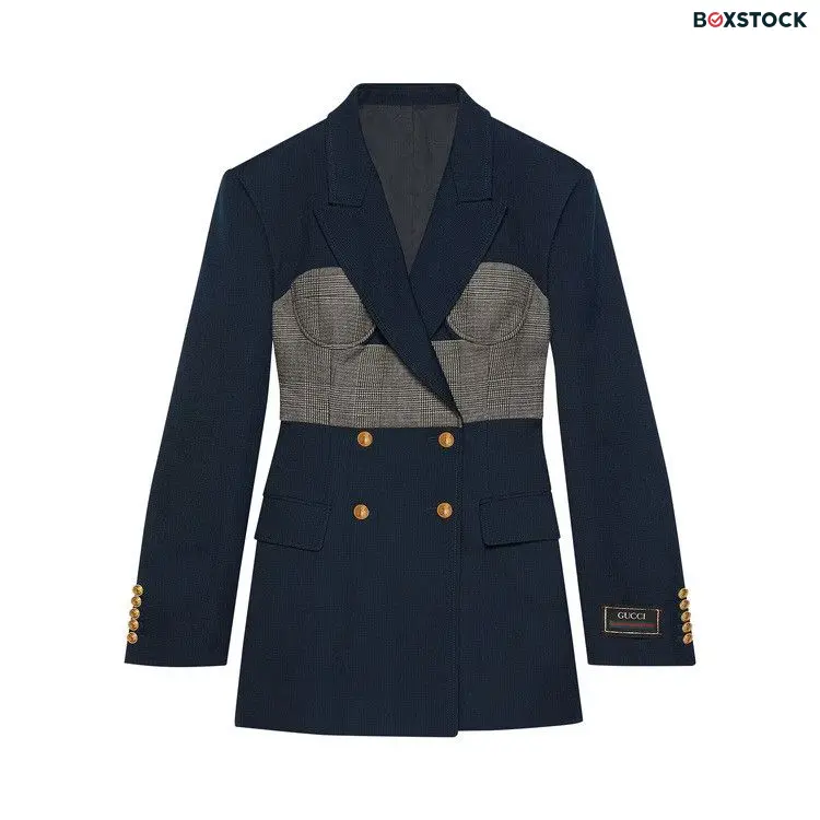 Gucci Corset Viscose Jacket 'Blue' Fall/Winter 2022