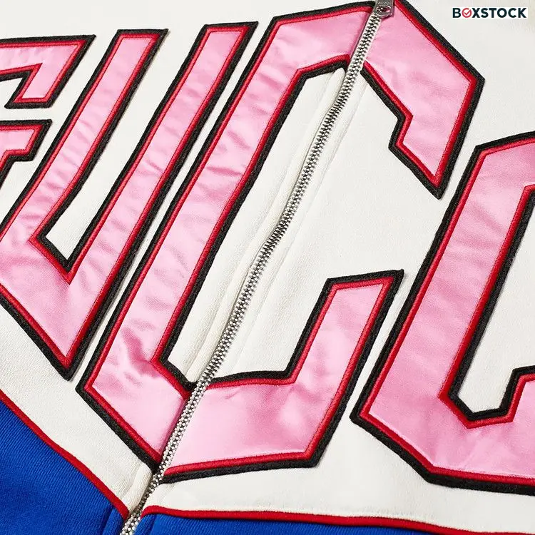 Gucci Diamond Zip Hoodie 'Natural/Navy/Red' Multi-Color