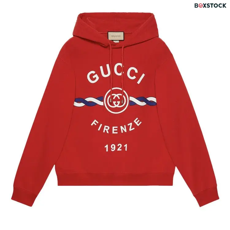 Gucci Firenze 1921 Hooded Sweatshirt 'Red' Fall/Winter 2022