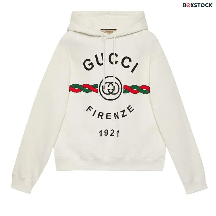 Gucci Firenze 1921 Hooded Sweatshirt 'White' Fall/Winter 2022