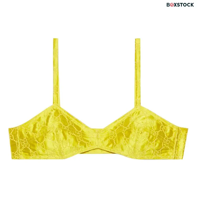 Gucci GG Embroidered Silk Top 'Lemon Yellow' Spring/Summer 2022