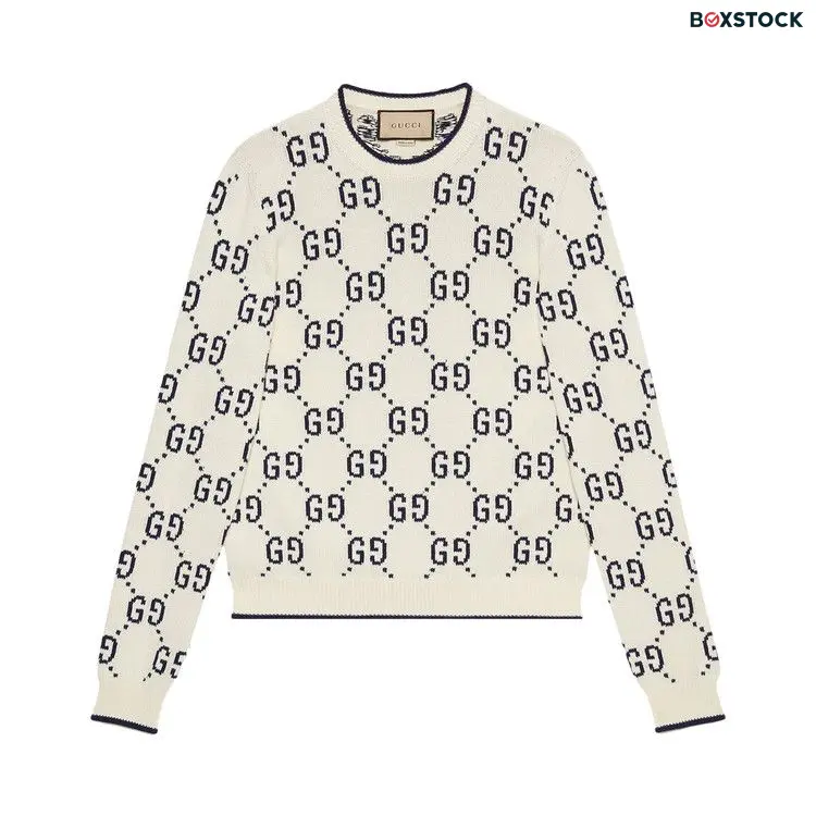 Gucci GG Knit Sweatshirt 'Ivory' Cream Fall/Winter 2022