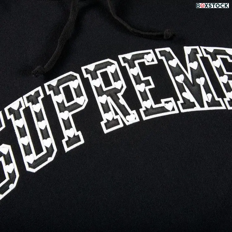 Supreme Hearts Arc Hooded Sweatshirt 'Black' Spring/Summer 2021