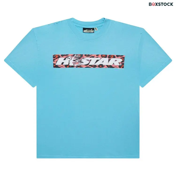 Hellstar Box Logo T-Shirt 'Blue' Fall/Winter 2024
