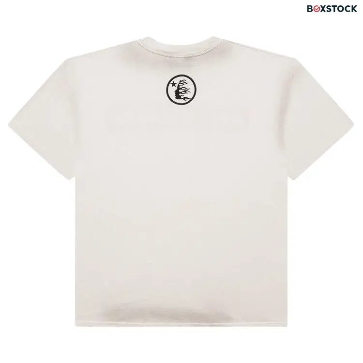 Hellstar Box Logo T-Shirt 'Red' Cream Fall/Winter 2024
