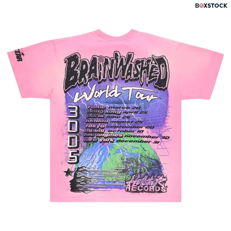Hellstar Brainwashed T-Shirt 'Pink' Spring/Summer 2024