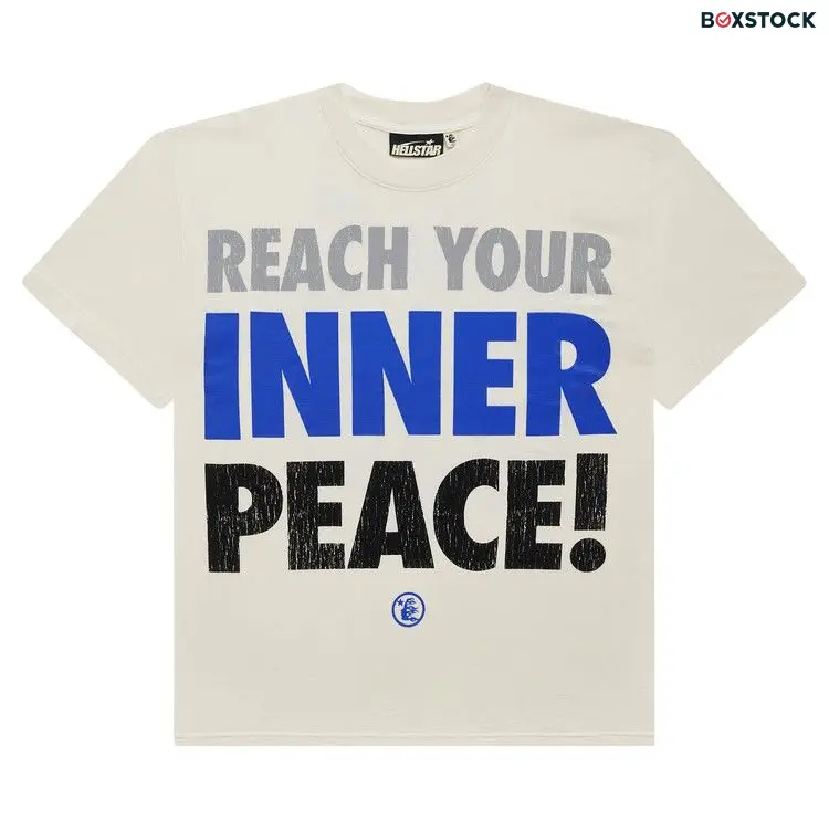 Hellstar Inner Peace T-Shirt 'White' Cream Fall/Winter 2024