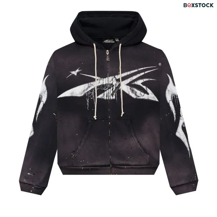 Hellstar Spiderweb Sport Logo Zip-Up 'Black' Fall/Winter 2024