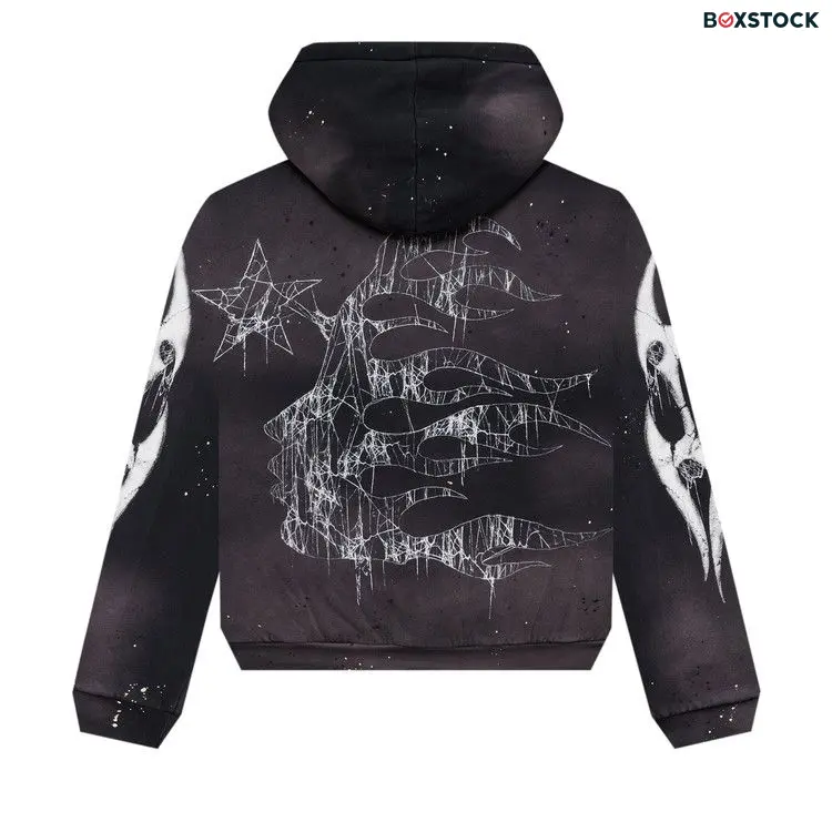 Hellstar Spiderweb Sport Logo Zip-Up 'Black' Fall/Winter 2024