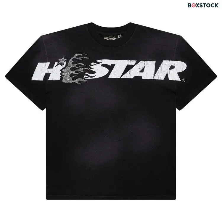 Hellstar Studios Cartoon Logo Glitter Logo T-Shirt 'Black' Fall/Winter 2024