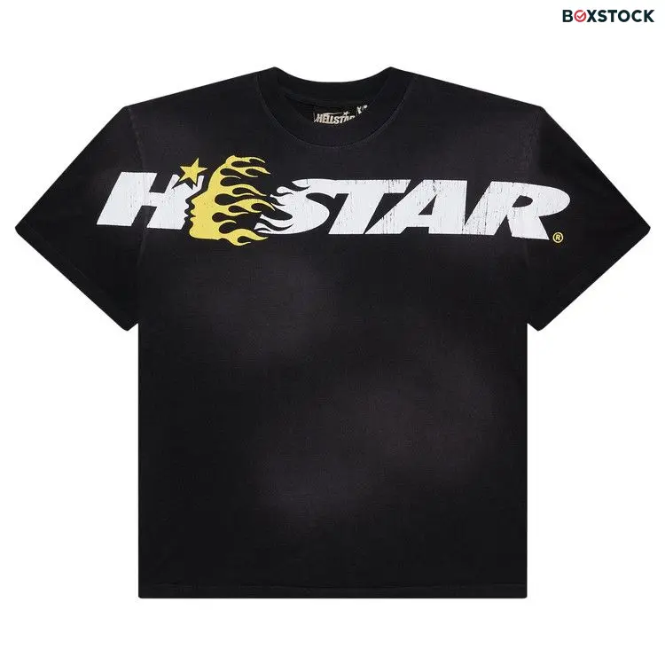 Hellstar Studios Cartoon Logo T-Shirt 'Yellow' Black Fall/Winter 2024