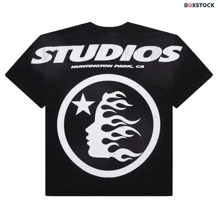 Hellstar Studios Cartoon Logo T-Shirt 'Yellow' Black Fall/Winter 2024