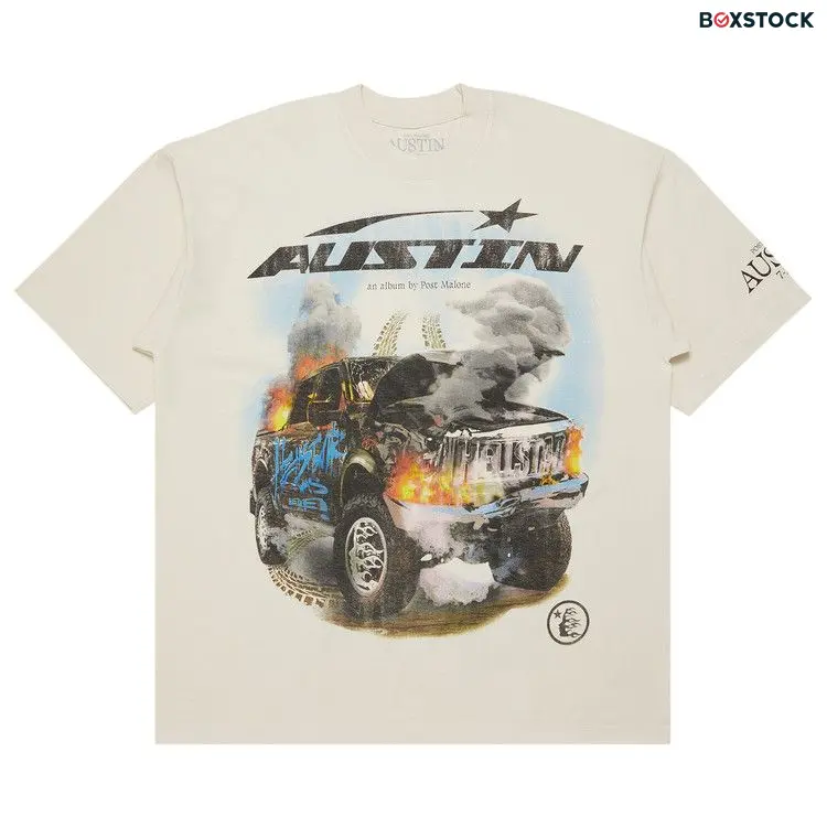 Hellstar x Post Malone Austin Tee 'Cream' Fall/Winter 2023