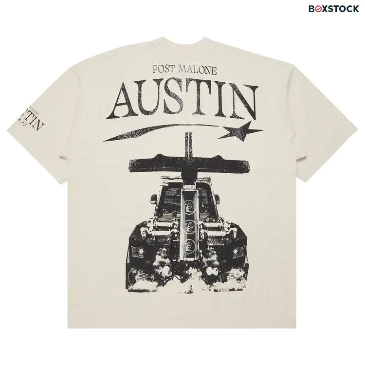 Hellstar x Post Malone Austin Tee 'Cream' Fall/Winter 2023