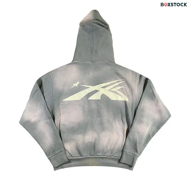 Hellstar Zip Up Sweatshirt 'Grey'