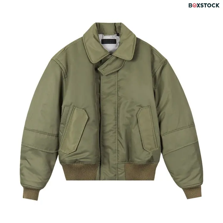 Helmut Lang Aviator Bomber Jacket 'Green' Spring/Summer 2024