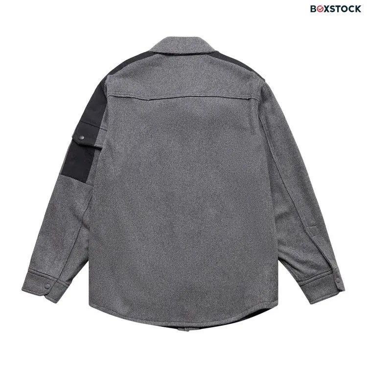 Helmut Lang Button Up Long-Sleeve Shirt 'Grey Melange'