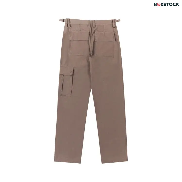 Helmut Lang Military Straight Leg Trousers 'Cobblestone' Brown Spring/Summer 2024