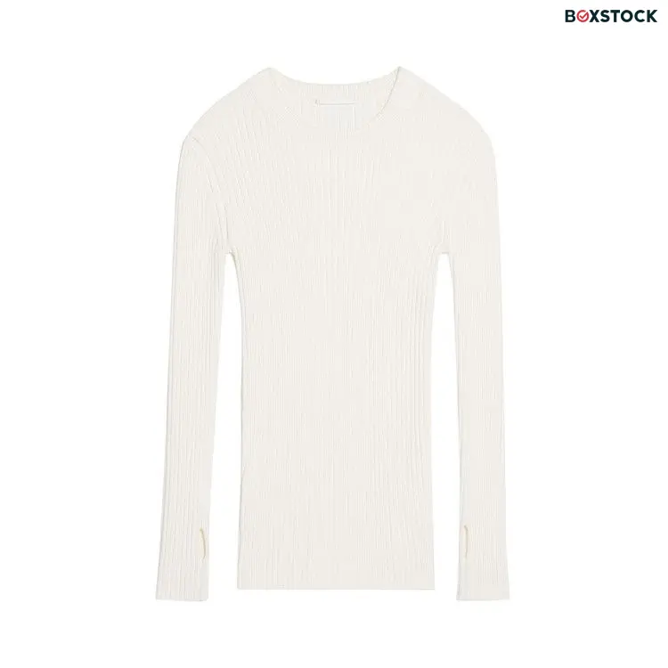Helmut Lang Strap Knit Crew 'Ivory' White Spring/Summer 2024