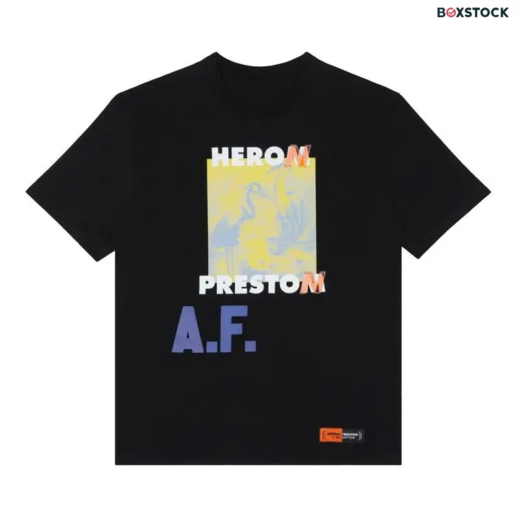 Heron Preston A.F. Authorized Tee 'Black/Lemon' Spring/Summer 2022