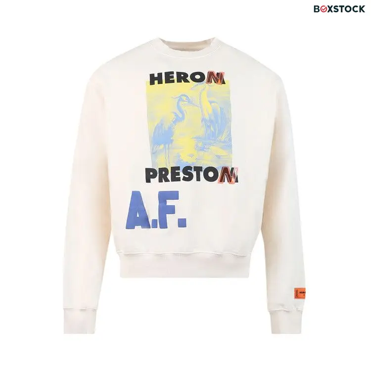 Heron Preston Authorized OS Heron Crewneck 'Off White' Spring/Summer 2022