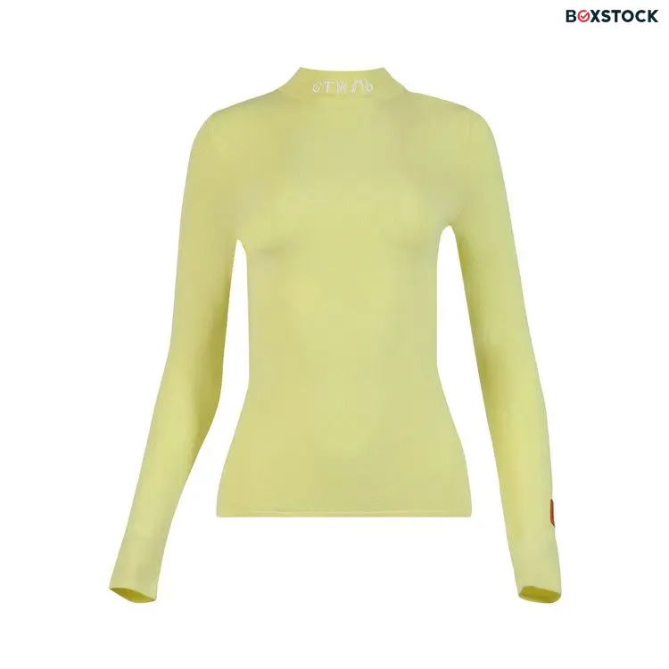 Heron Preston CTNMB Knit Mockneck 'Lemon Yellow' Spring/Summer 2022