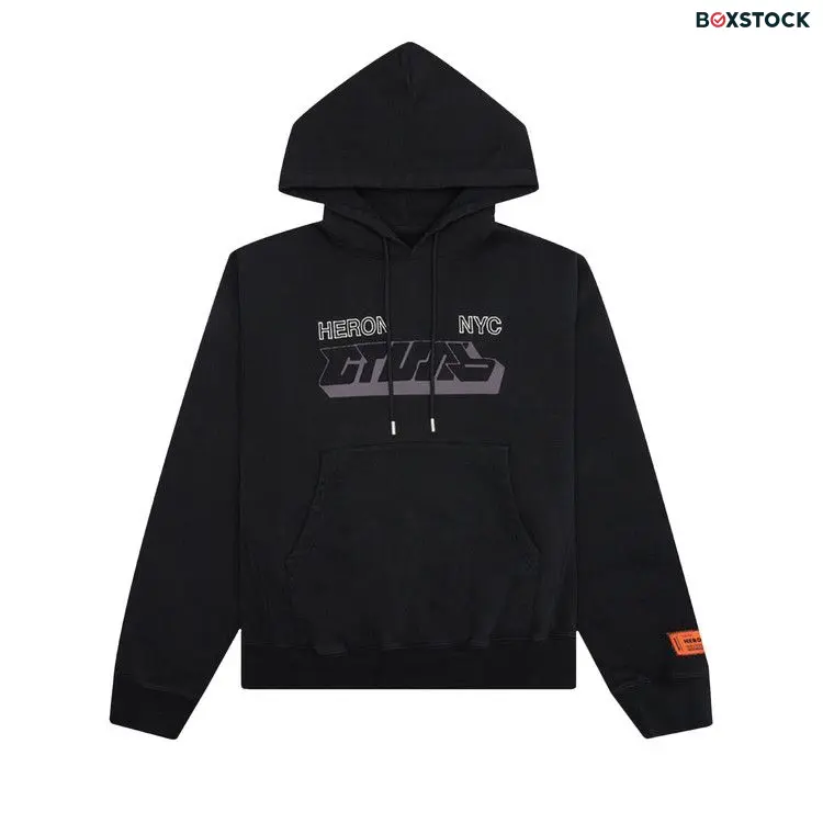 Heron Preston CTNMB Spray Hoodie 'Black/Grey' Spring/Summer 2023