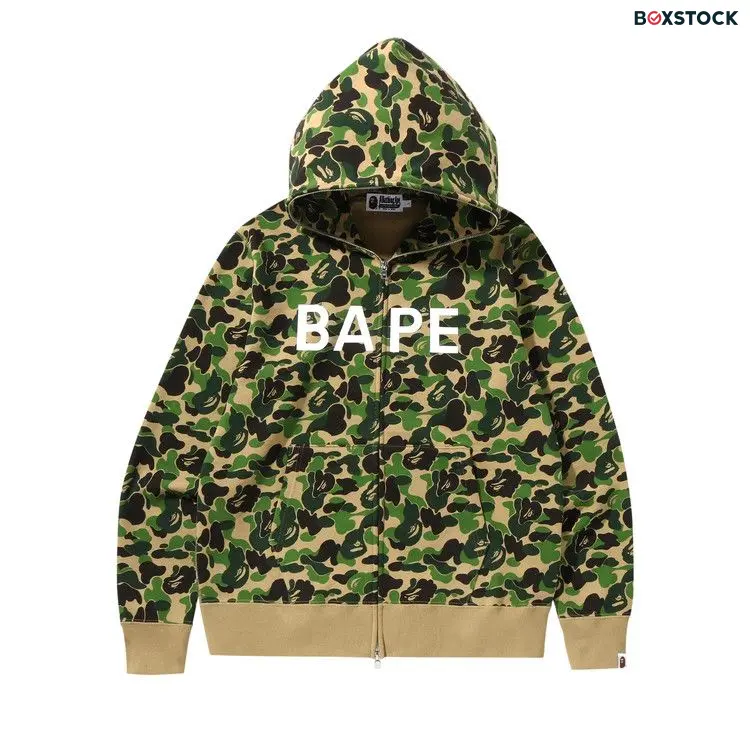 BAPE ABC Camo Full Zip Hoodie 'Green'