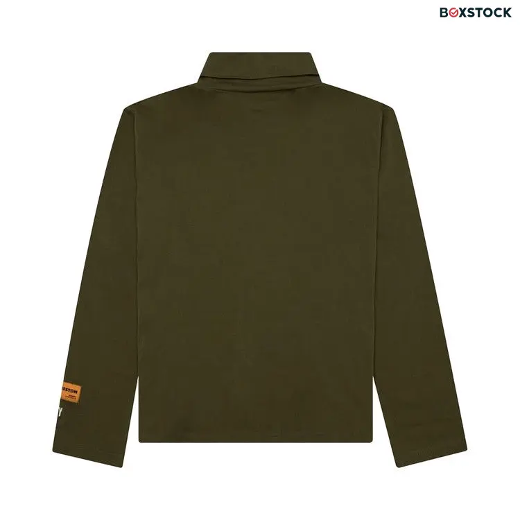 Heron Preston Logo Patch Rollneck Long-Sleeve T-Shirt 'Dark Olive' Green Fall/Winter 2023