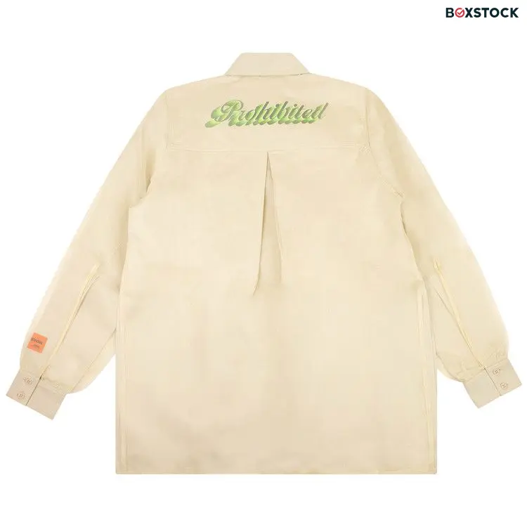 Heron Preston Side Slit Blouse Shirt 'Beige' Cream