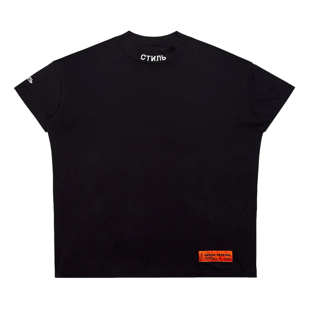 Heron Preston T-Shirt Short-Sleeve Mock Ctnmb 'Black' Spring/Summer 2020
