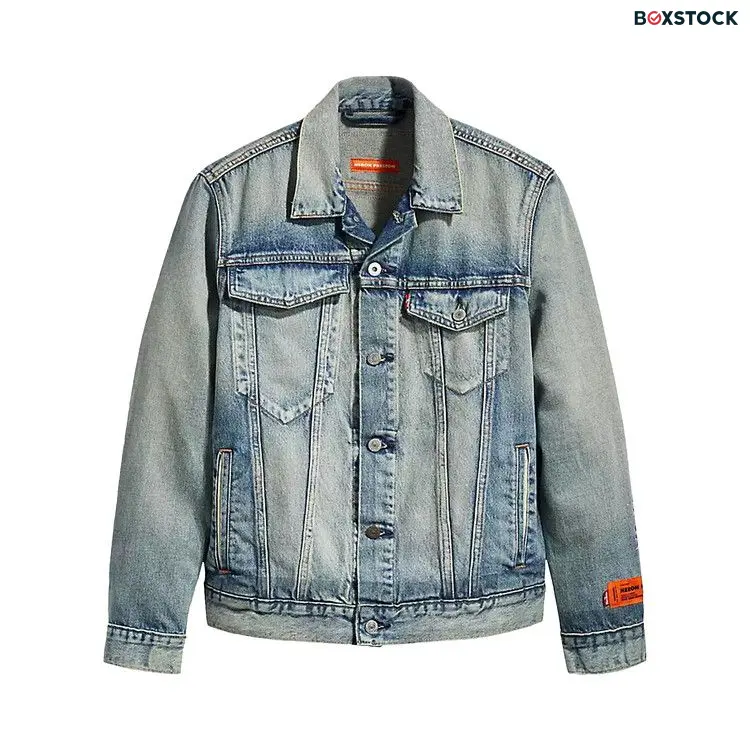 Heron Preston x Levi's Trucker Jacket 'Indigo Medium Wash' Blue