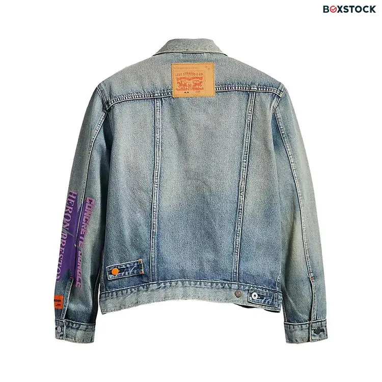 Heron Preston x Levi's Trucker Jacket 'Indigo Medium Wash' Blue