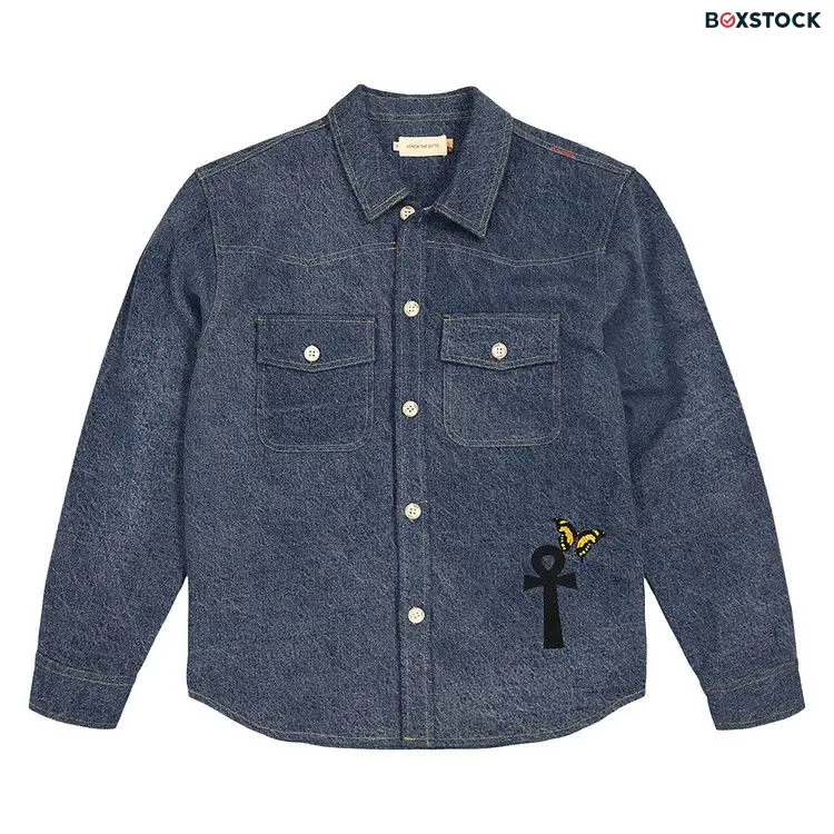 Honor The Gift Denim Varsity Jacket 'Blue' Fall/Winter 2021