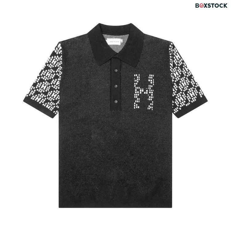 Honor The Gift H Pattern Polo 'Black' Spring/Summer 2024