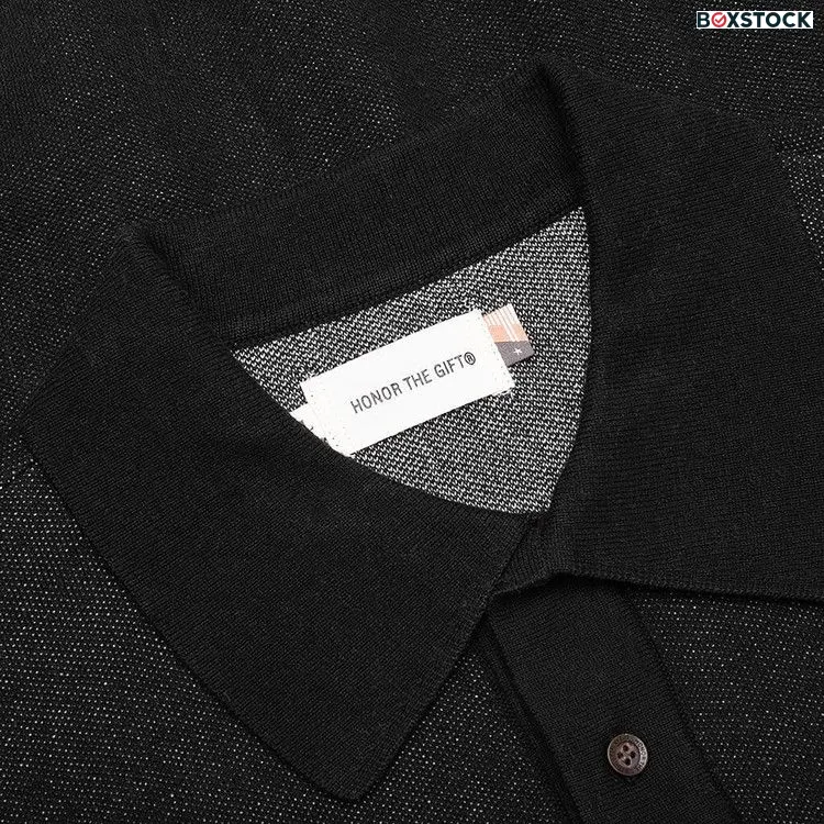 Honor The Gift H Pattern Polo 'Black' Spring/Summer 2024