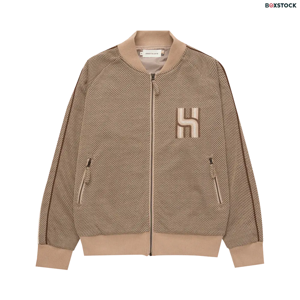 Honor The Gift Novelty Knit Track Jacket 'Brown' Fall/Winter 2024