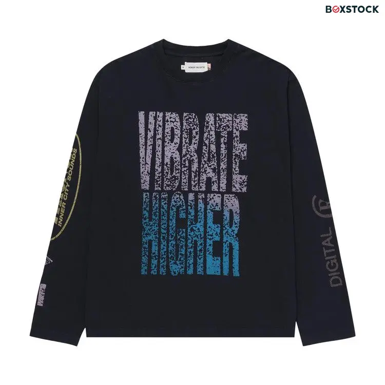 Honor The Gift Vibrations Long-Sleeve Tee 'Black' Fall/Winter 2024