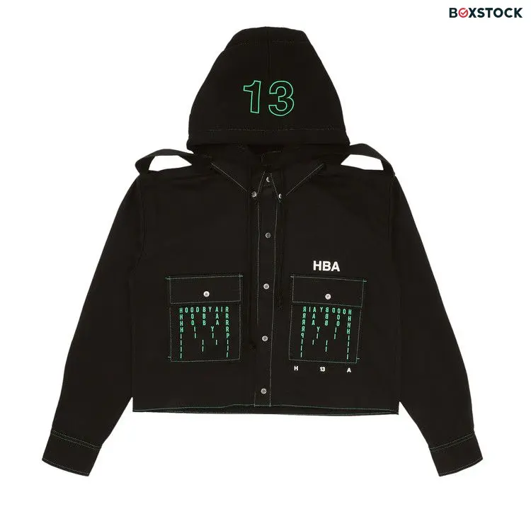 Hood By Air Hooded Trucker Sweatshirt 'Black' Fall/Winter 2020