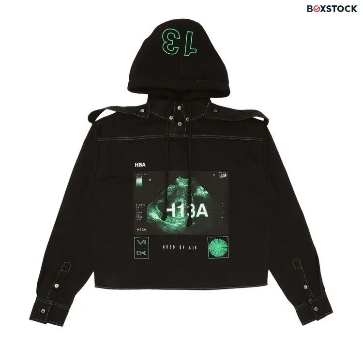 Hood By Air Hooded Trucker Sweatshirt 'Black' Fall/Winter 2020