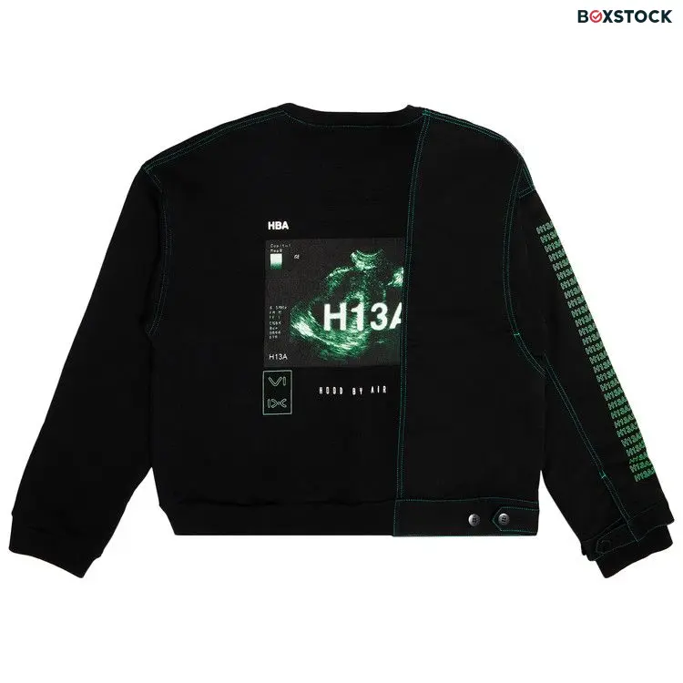 Hood By Air Panelled Sweatshirt 'Black' Fall/Winter 2020