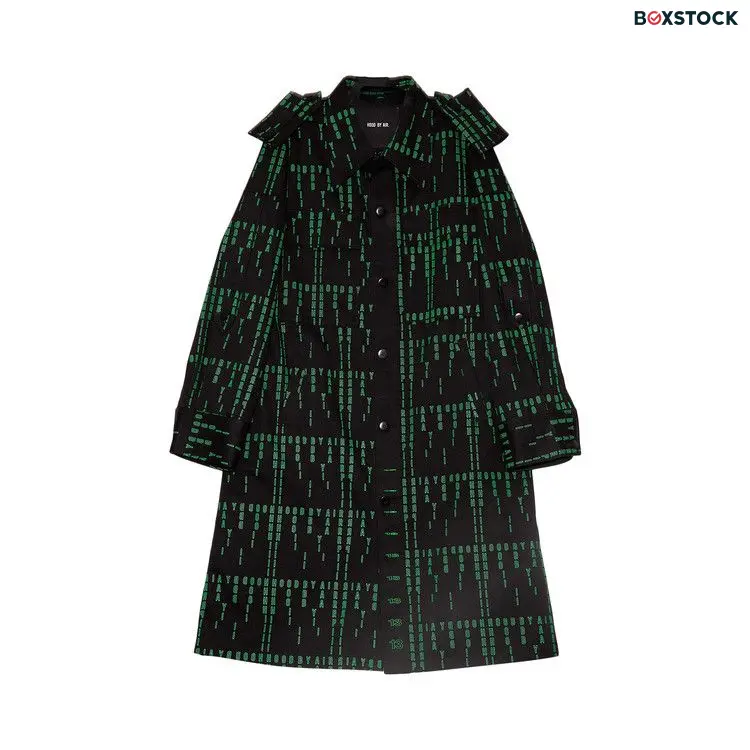 Hood By Air Twill Trench Allover Print 'Black' Fall/Winter 2020