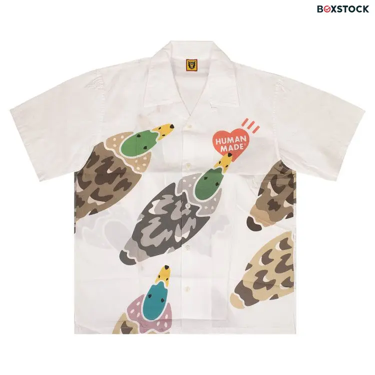 Human Made Duck Aloha Button Down Shirt 'White' Spring/Summer 2020