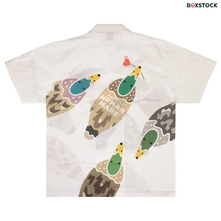 Human Made Duck Aloha Button Down Shirt 'White' Spring/Summer 2020