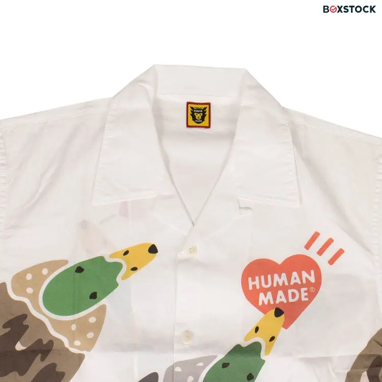 Human Made Duck Aloha Button Down Shirt 'White' Spring/Summer 2020