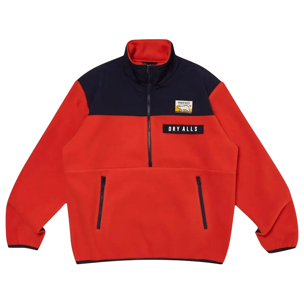 Human Made Fleece Half- Zip Jacket 'Red' Fall/Winter 2023