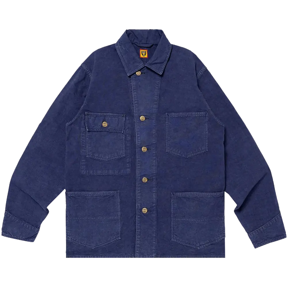 Human Made Garment Dyed Coverall Jacket 'Navy' Blue