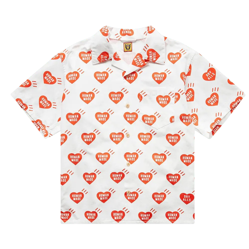 Human Made Heart Aloha Shirt 'White'